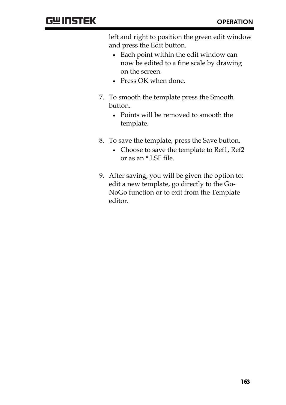 GW Instek GDS-200 Series User Manual User Manual | Page 163 / 188