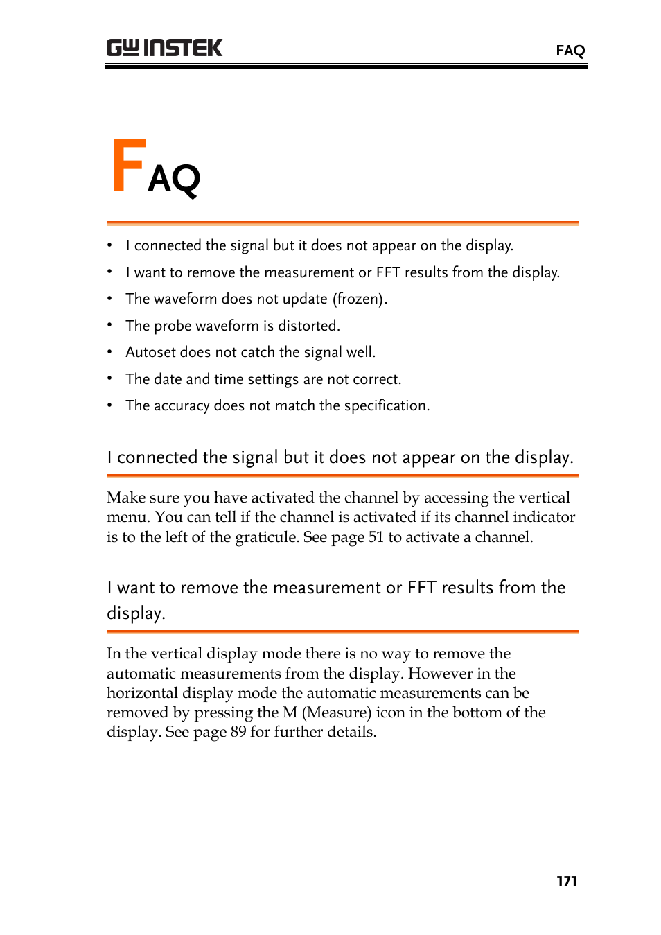 GW Instek GDS-200 Series User Manual User Manual | Page 171 / 188