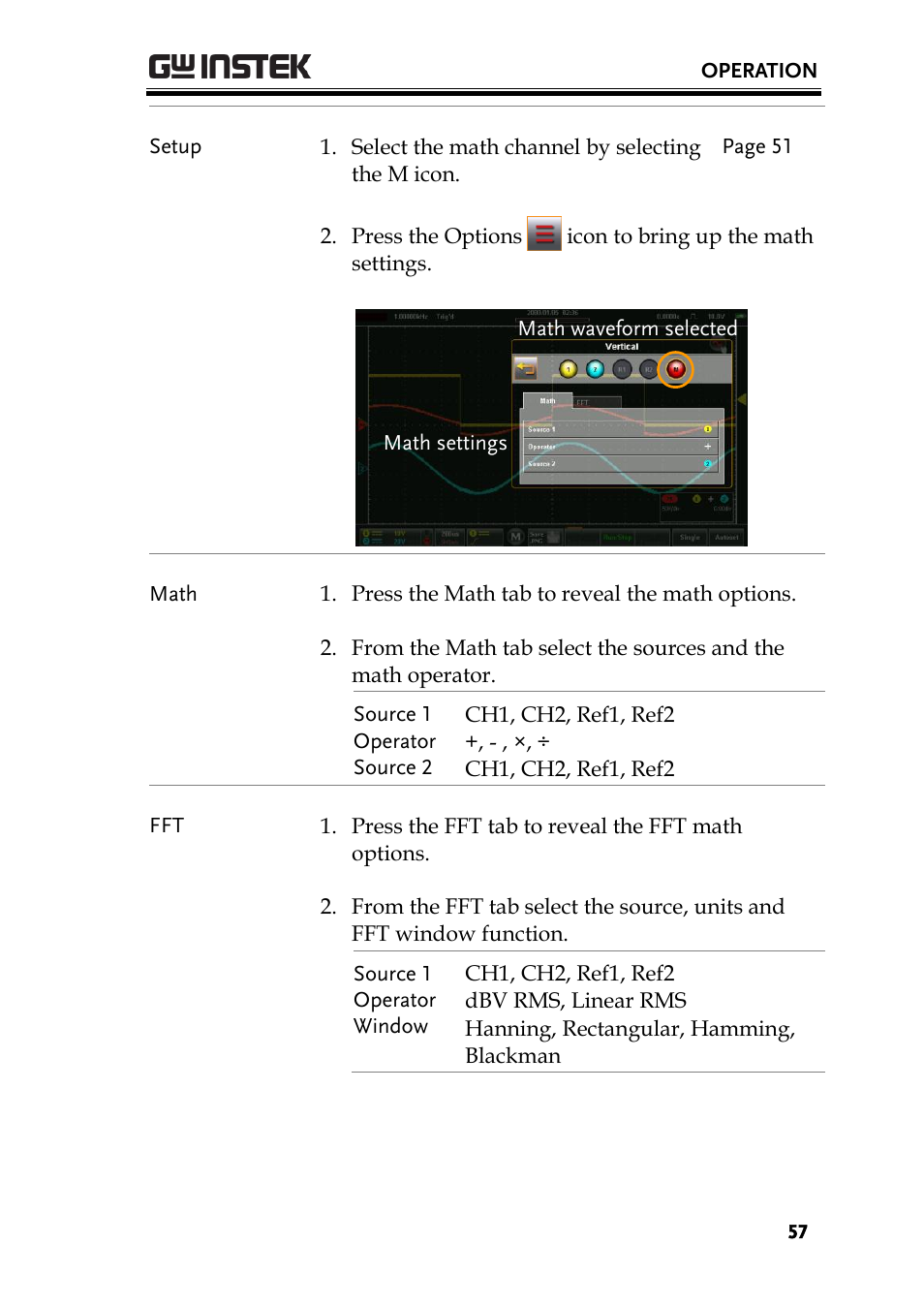 GW Instek GDS-200 Series User Manual User Manual | Page 57 / 188