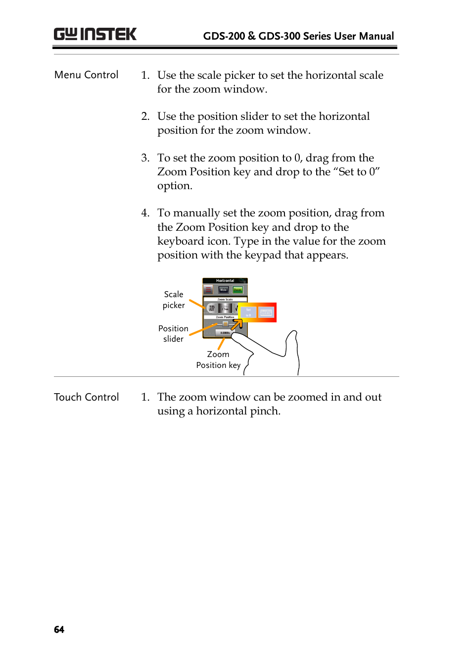 GW Instek GDS-200 Series User Manual User Manual | Page 64 / 188