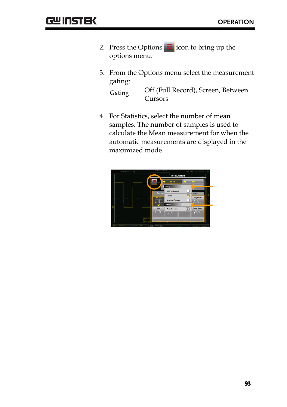 GW Instek GDS-200 Series User Manual User Manual | Page 93 / 188