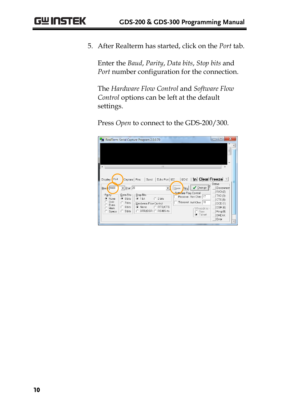 GW Instek GDS-200 Series Programming Manual User Manual | Page 10 / 139