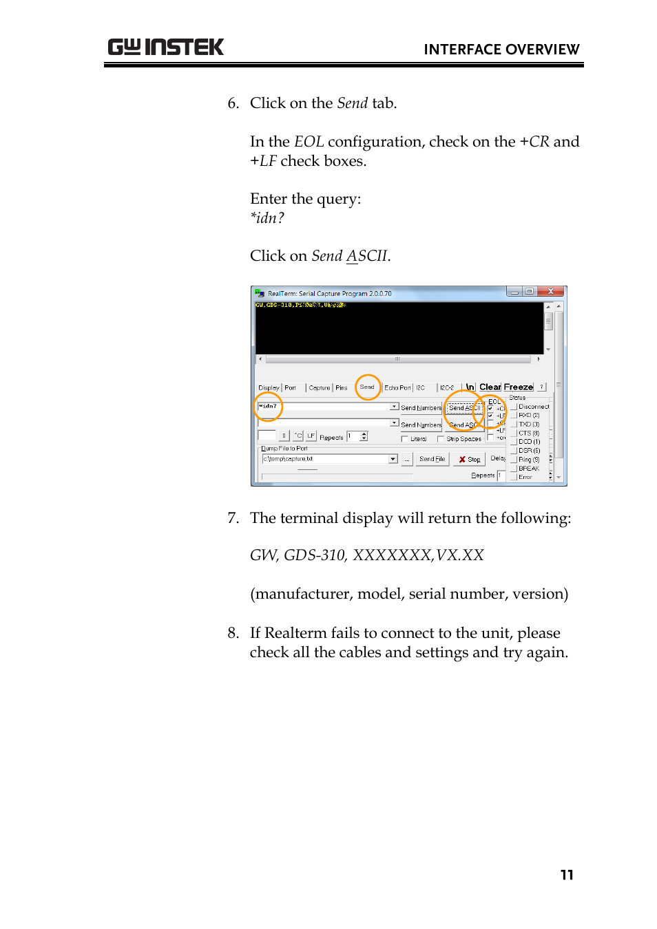 GW Instek GDS-200 Series Programming Manual User Manual | Page 11 / 139