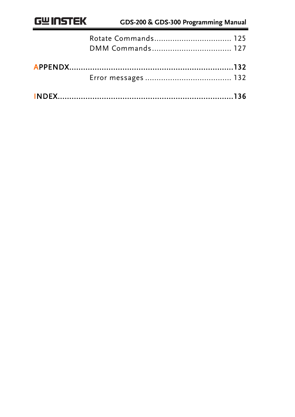 GW Instek GDS-200 Series Programming Manual User Manual | Page 4 / 139