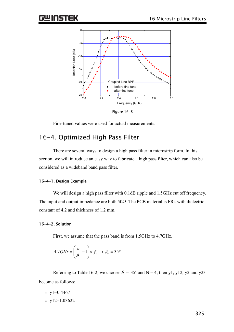 4. optimized high pass filter | GW Instek GRF-3300 Series Teacher Manual User Manual | Page 17 / 26