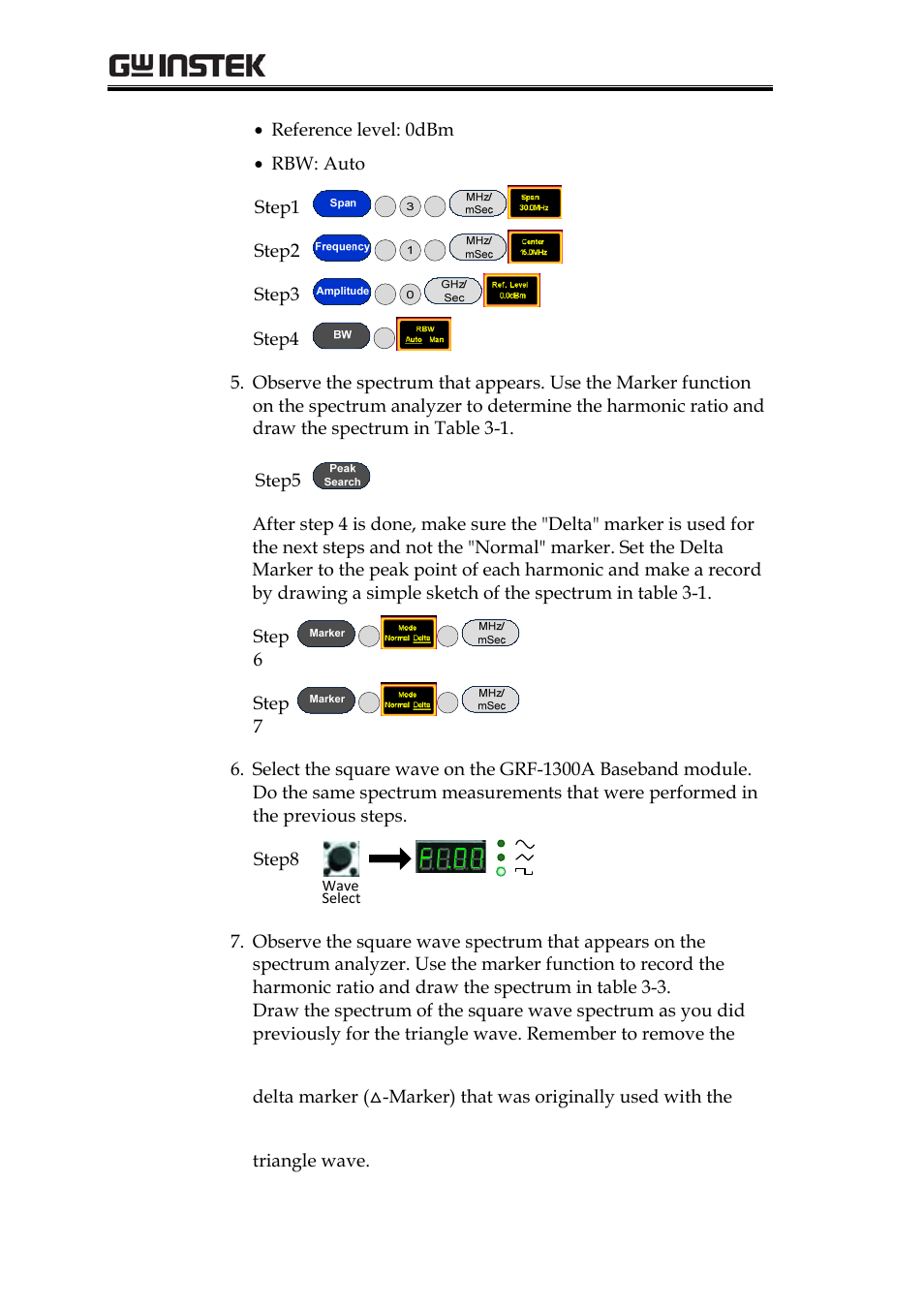 Grf-1300a user manual and teaching materials | GW Instek GRF-1300A User Manual | Page 44 / 124