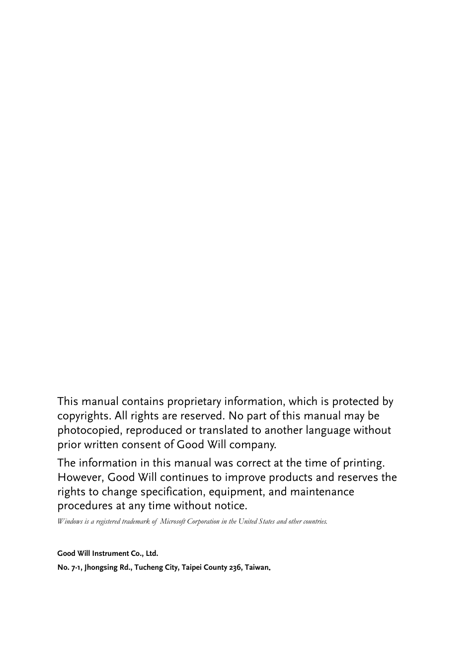 GW Instek GSP-810 User Manual User Manual | Page 2 / 40