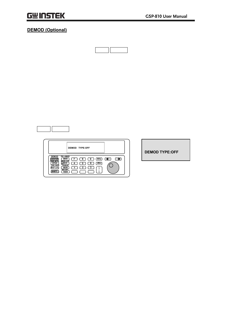 Gsp-810 user manual | GW Instek GSP-810 User Manual User Manual | Page 26 / 40