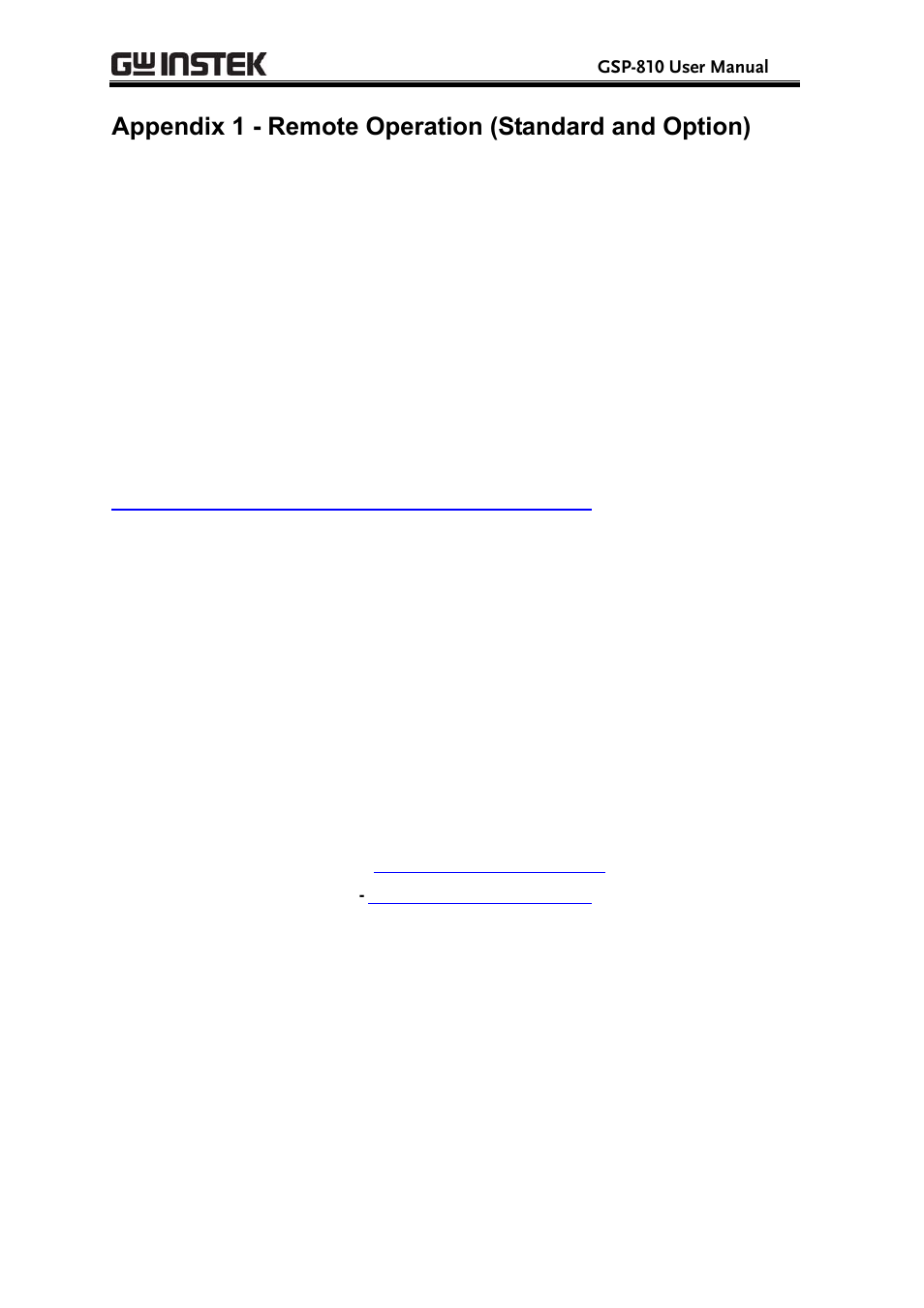GW Instek GSP-810 User Manual User Manual | Page 34 / 40
