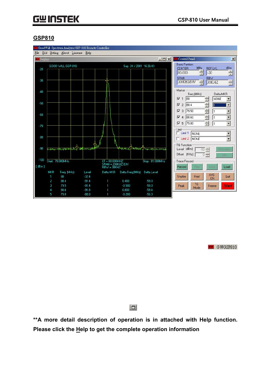 GW Instek GSP-810 User Manual User Manual | Page 37 / 40