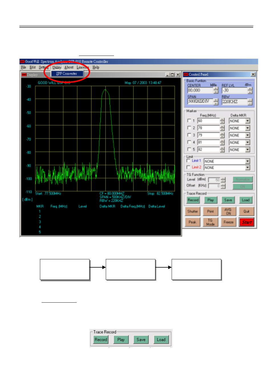 GW Instek GSP-810 Software Manual User Manual | 3 pages