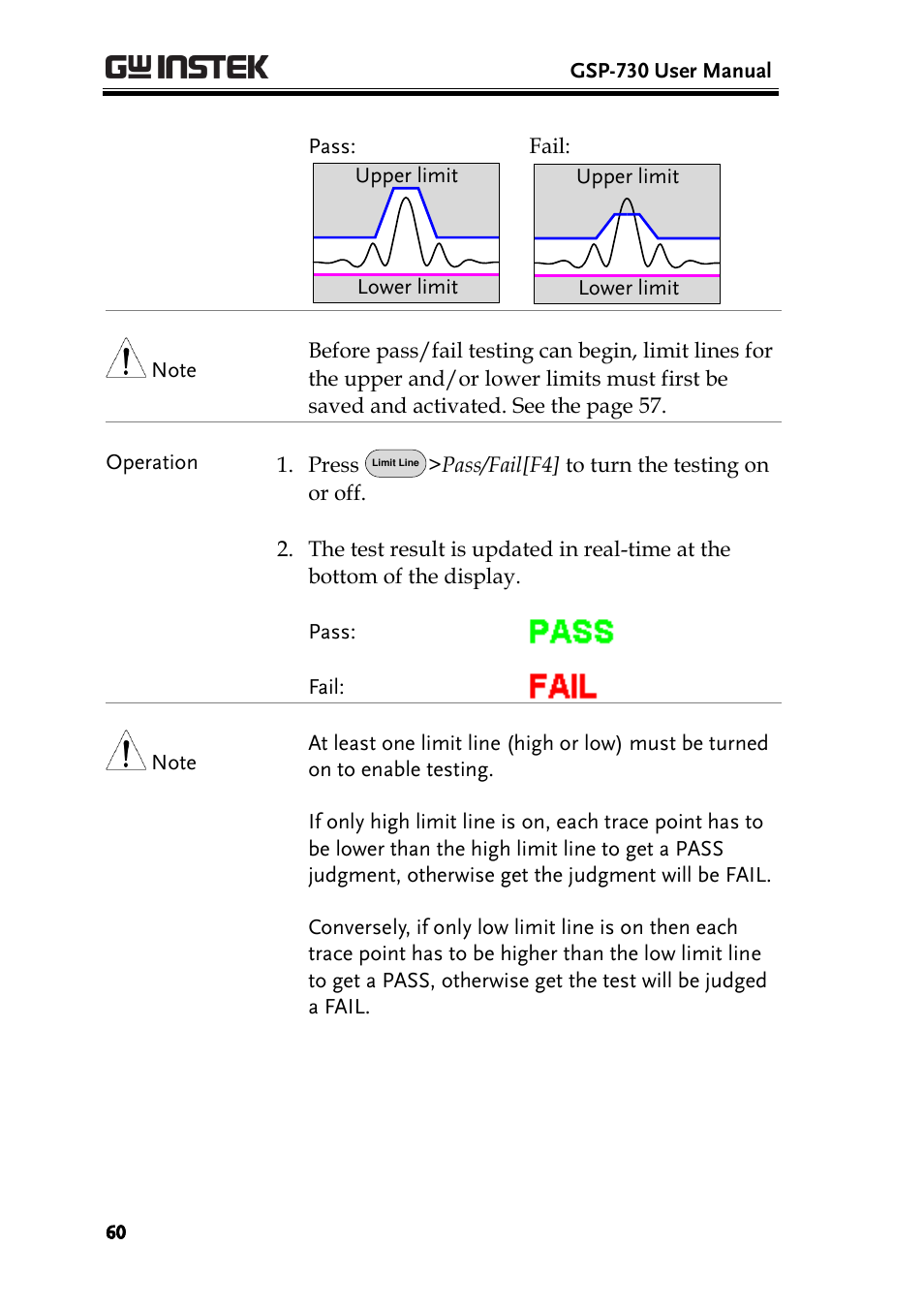 GW Instek GSP-730 User Manual User Manual | Page 62 / 114