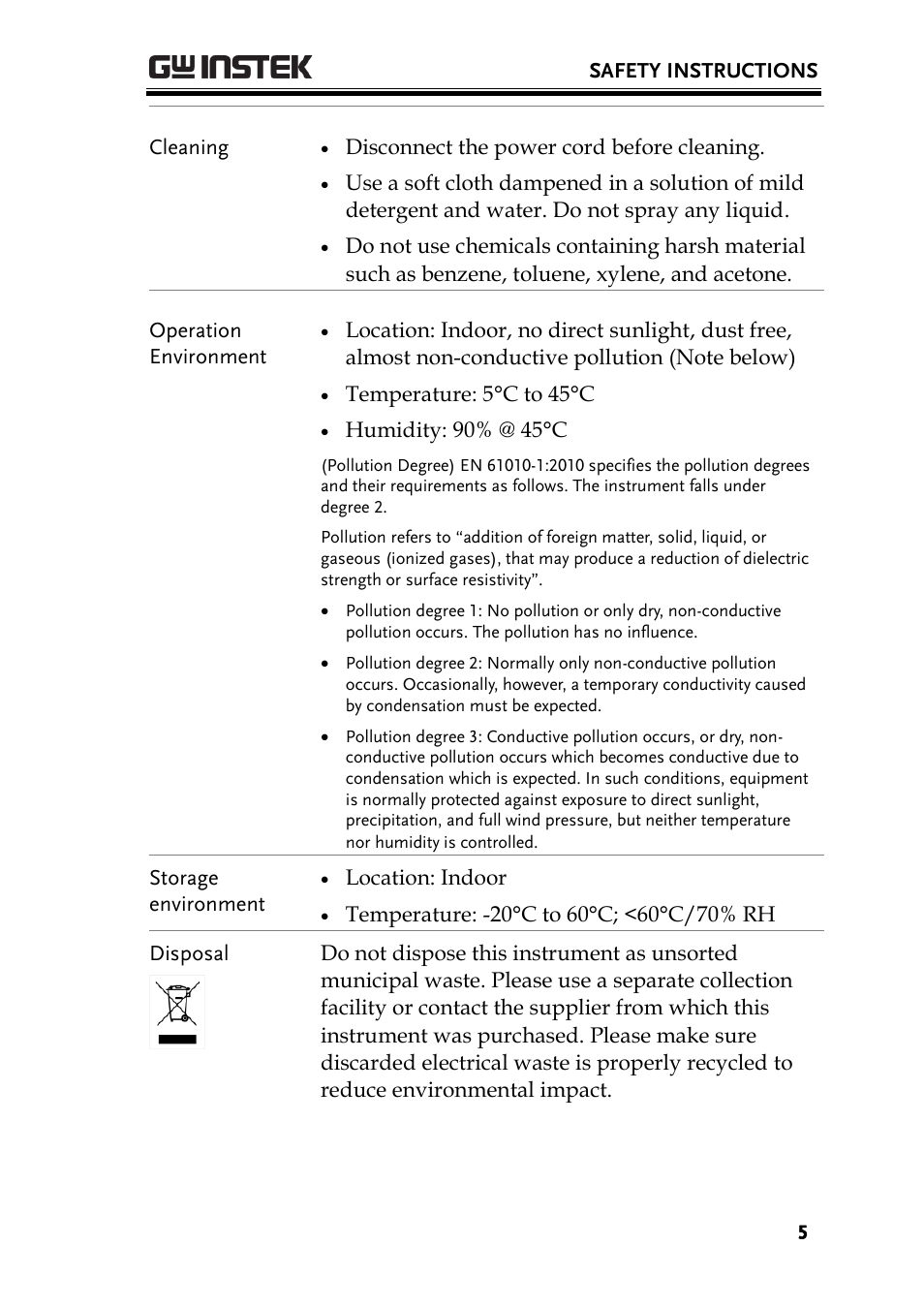 GW Instek GSP-730 User Manual User Manual | Page 7 / 114