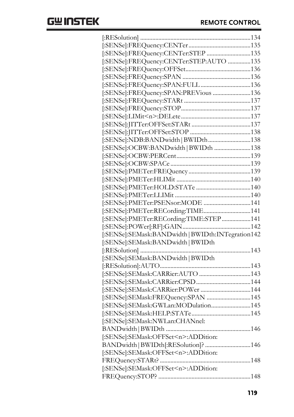 GW Instek GSP-930 Programming Manual User Manual | Page 121 / 195