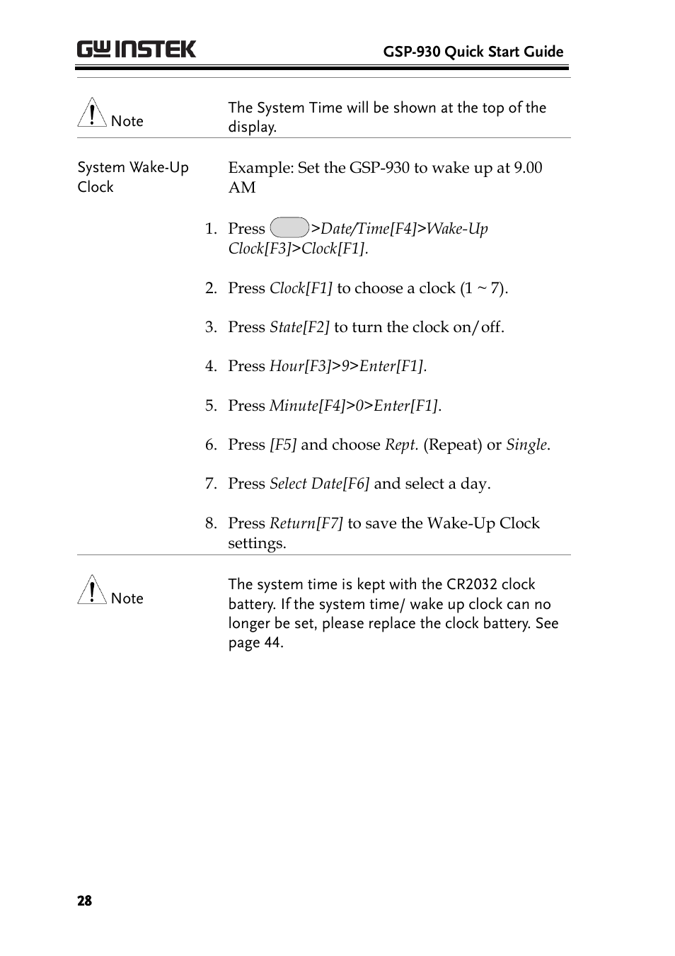 GW Instek GSP-930 Quick start guide User Manual | Page 30 / 59