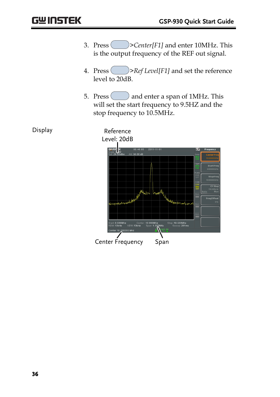 GW Instek GSP-930 Quick start guide User Manual | Page 38 / 59