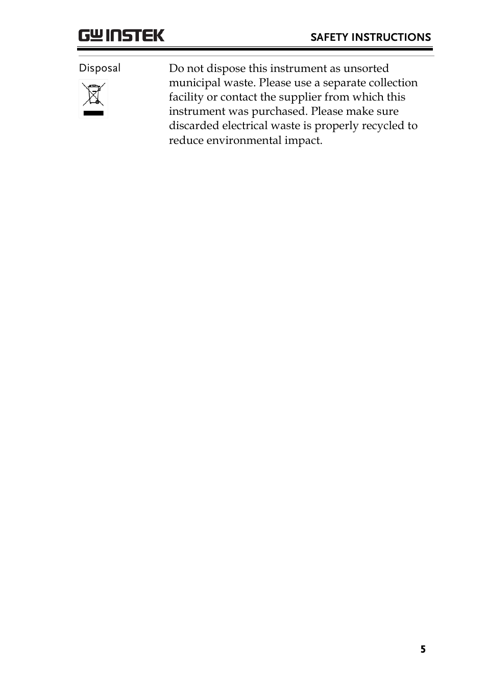 GW Instek GSP-930 Quick start guide User Manual | Page 7 / 59