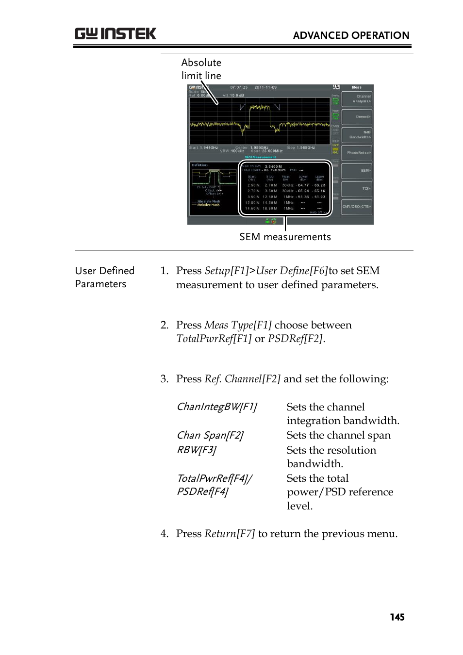 GW Instek GSP-930 User Manual User Manual | Page 147 / 255