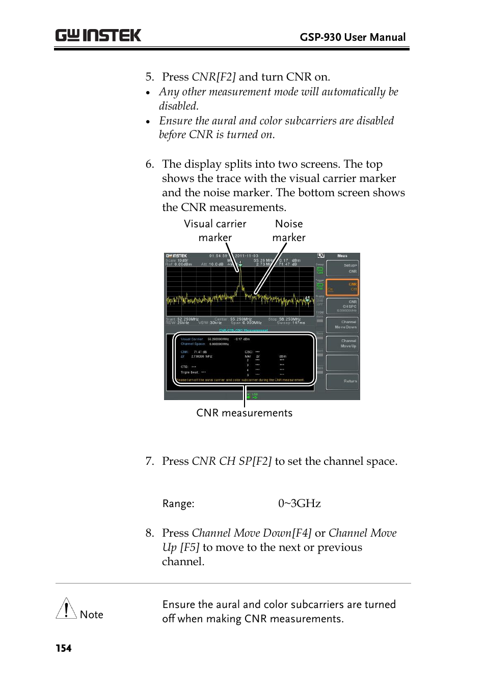 GW Instek GSP-930 User Manual User Manual | Page 156 / 255