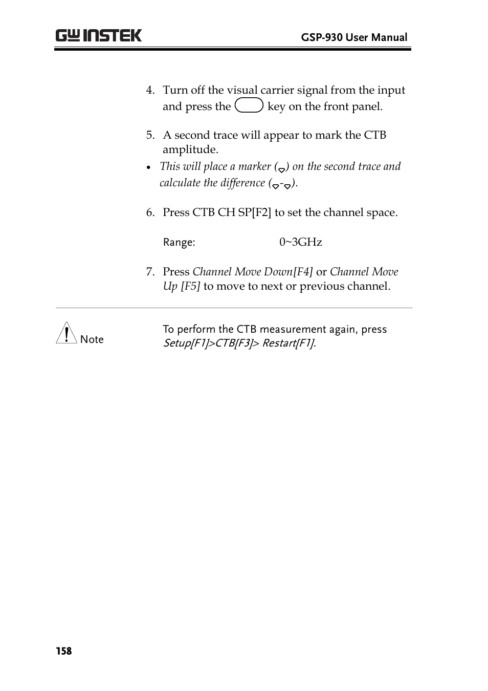 GW Instek GSP-930 User Manual User Manual | Page 160 / 255