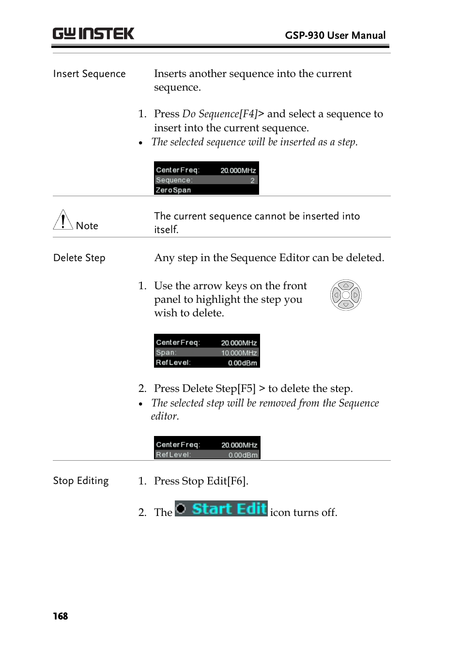 GW Instek GSP-930 User Manual User Manual | Page 170 / 255