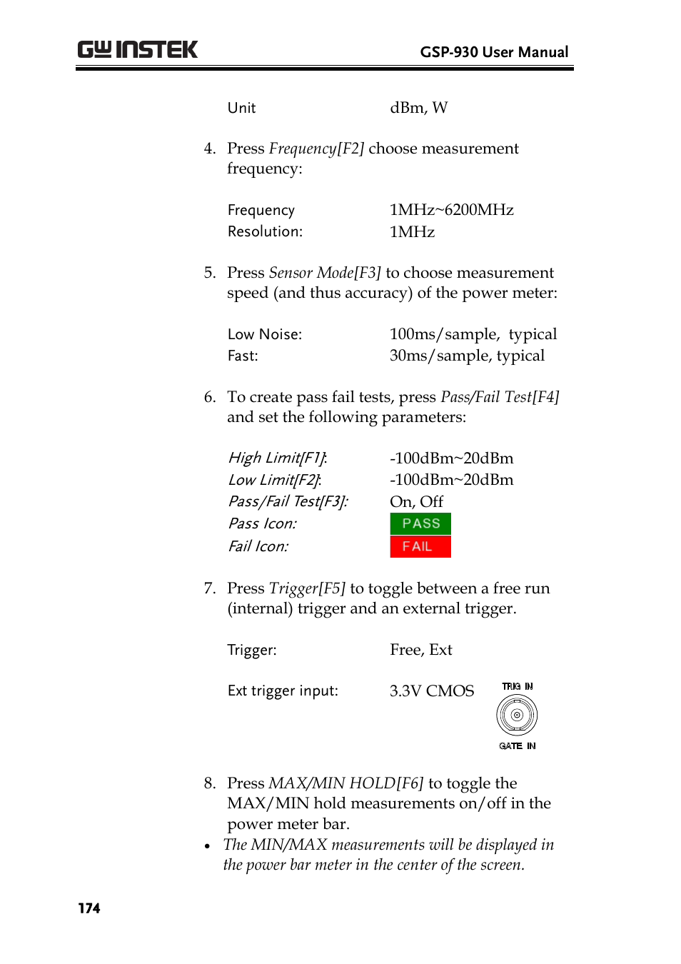 GW Instek GSP-930 User Manual User Manual | Page 176 / 255