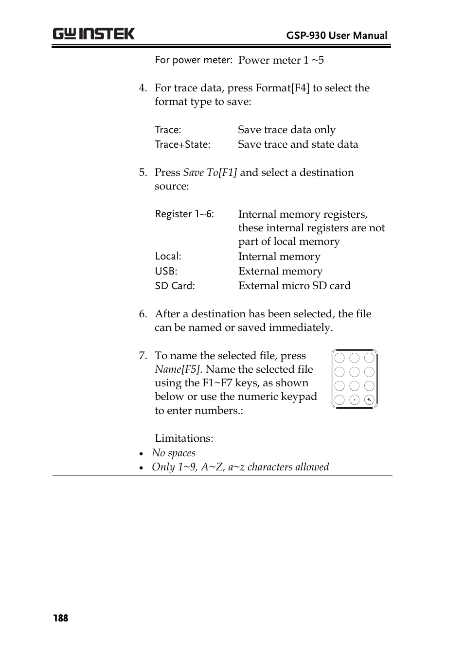 GW Instek GSP-930 User Manual User Manual | Page 190 / 255