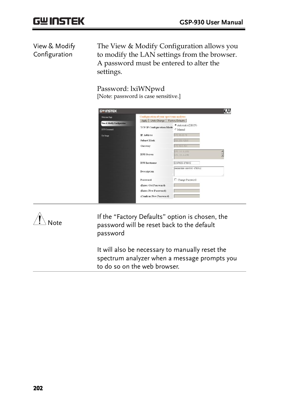 GW Instek GSP-930 User Manual User Manual | Page 204 / 255