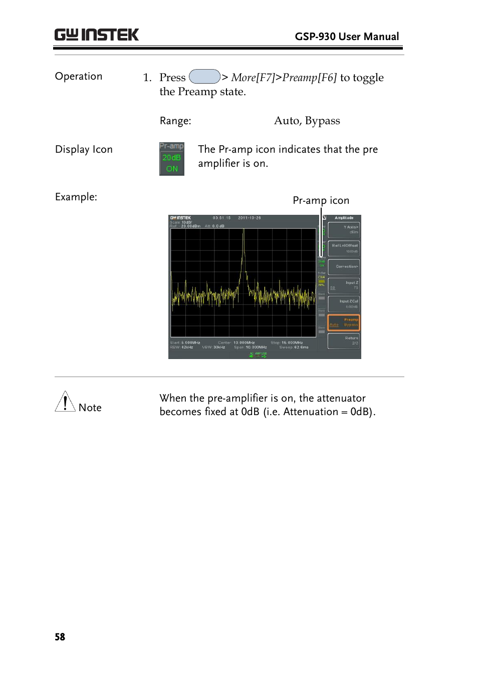 GW Instek GSP-930 User Manual User Manual | Page 60 / 255