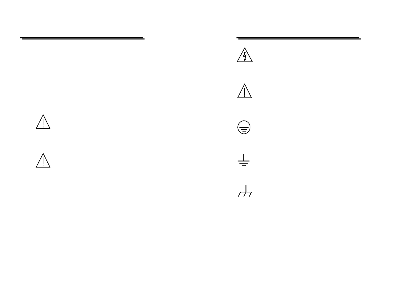 Safety terms and symbols | GW Instek GFG-8200A Series User Manual | Page 2 / 19