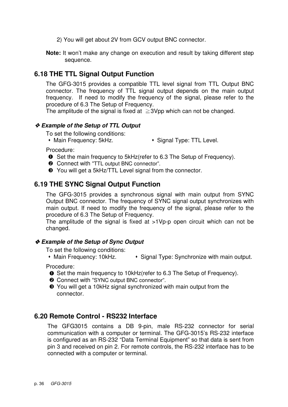 GW Instek GFG-3015 User Manual | Page 40 / 55