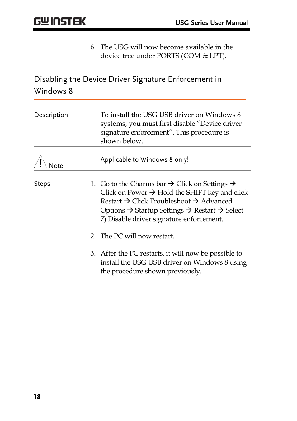 GW Instek USG-Series User Manual User Manual | Page 20 / 51
