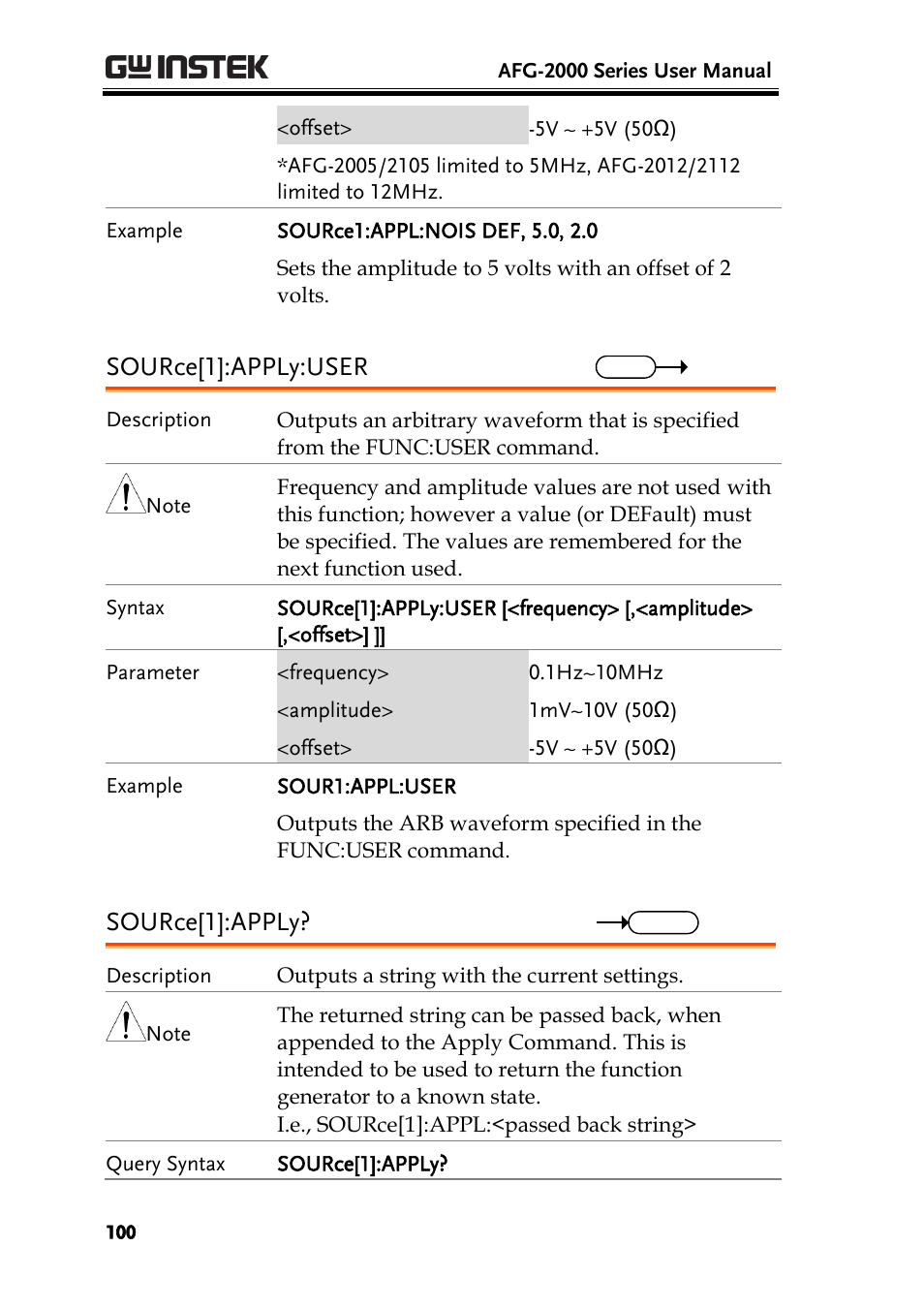 Source[1]:apply:user, Source[1]:apply | GW Instek AFG-2000 User Manual User Manual | Page 102 / 145