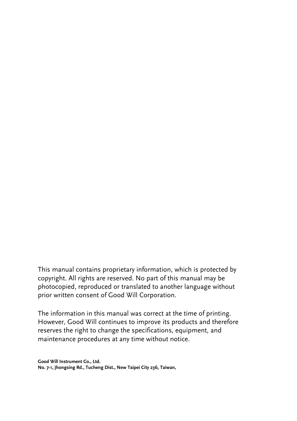 GW Instek AFG-2000 User Manual User Manual | Page 2 / 145