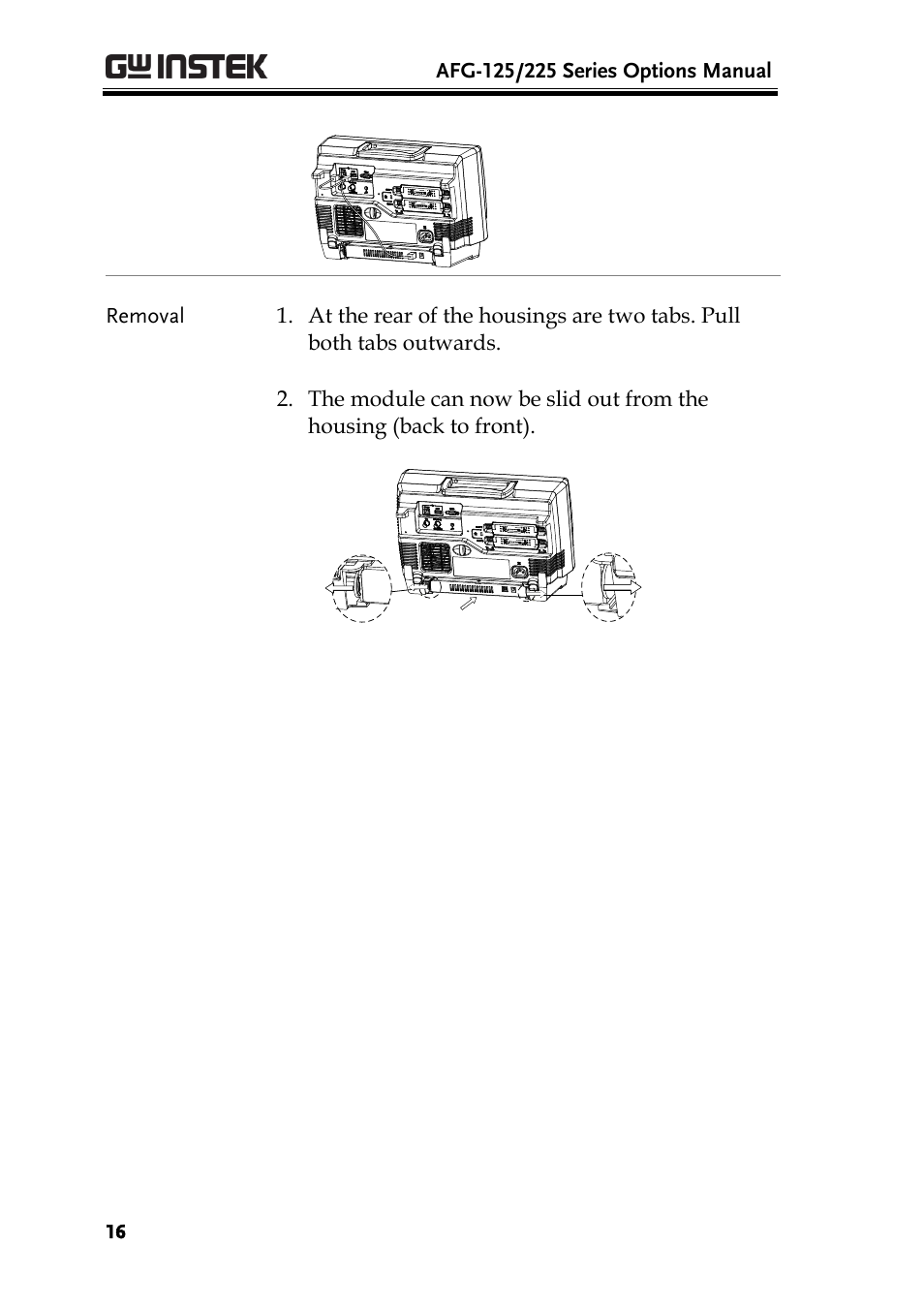 GW Instek AFG-100/200 Series User Manual User Manual | Page 16 / 82