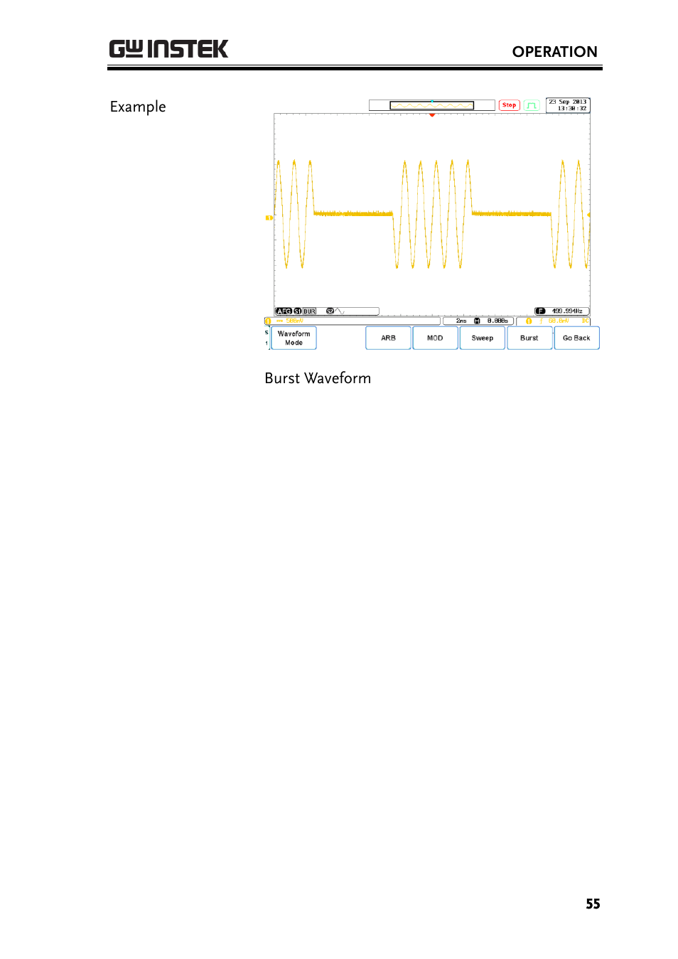 GW Instek AFG-100/200 Series User Manual User Manual | Page 55 / 82