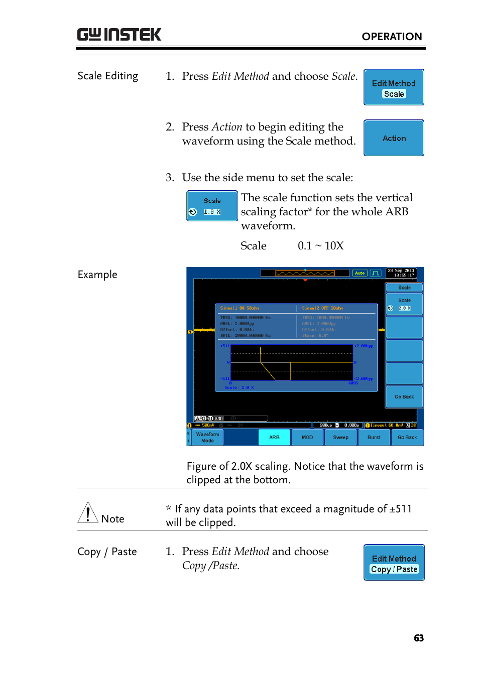GW Instek AFG-100/200 Series User Manual User Manual | Page 63 / 82