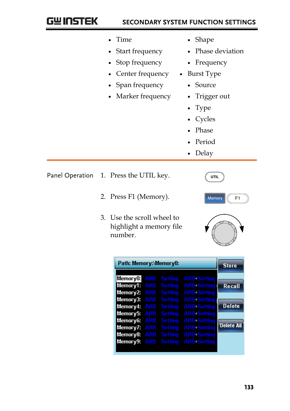 GW Instek AFG-2225 User Manual User Manual | Page 133 / 301