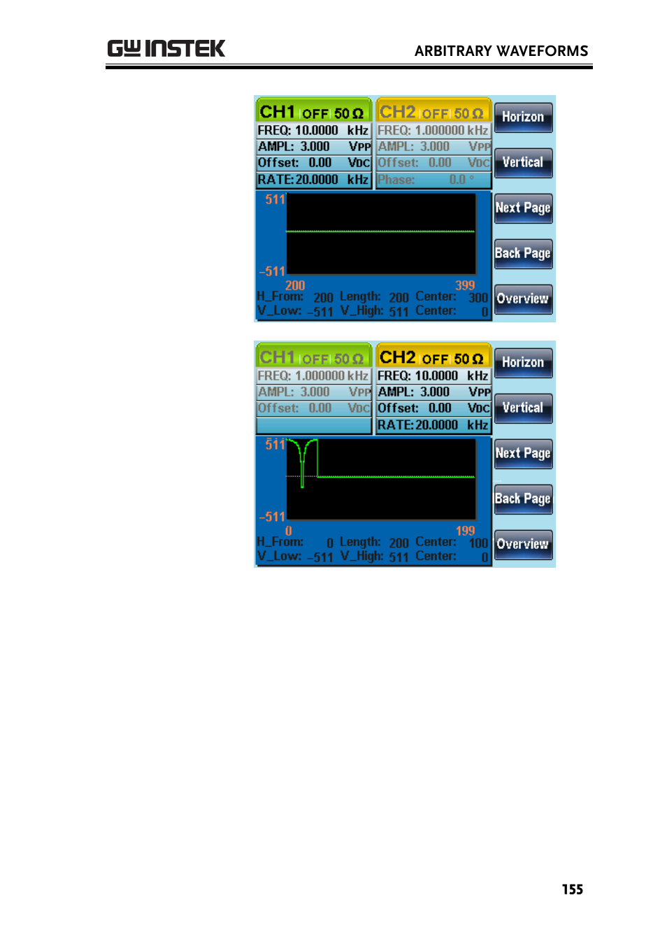 GW Instek AFG-2225 User Manual User Manual | Page 155 / 301