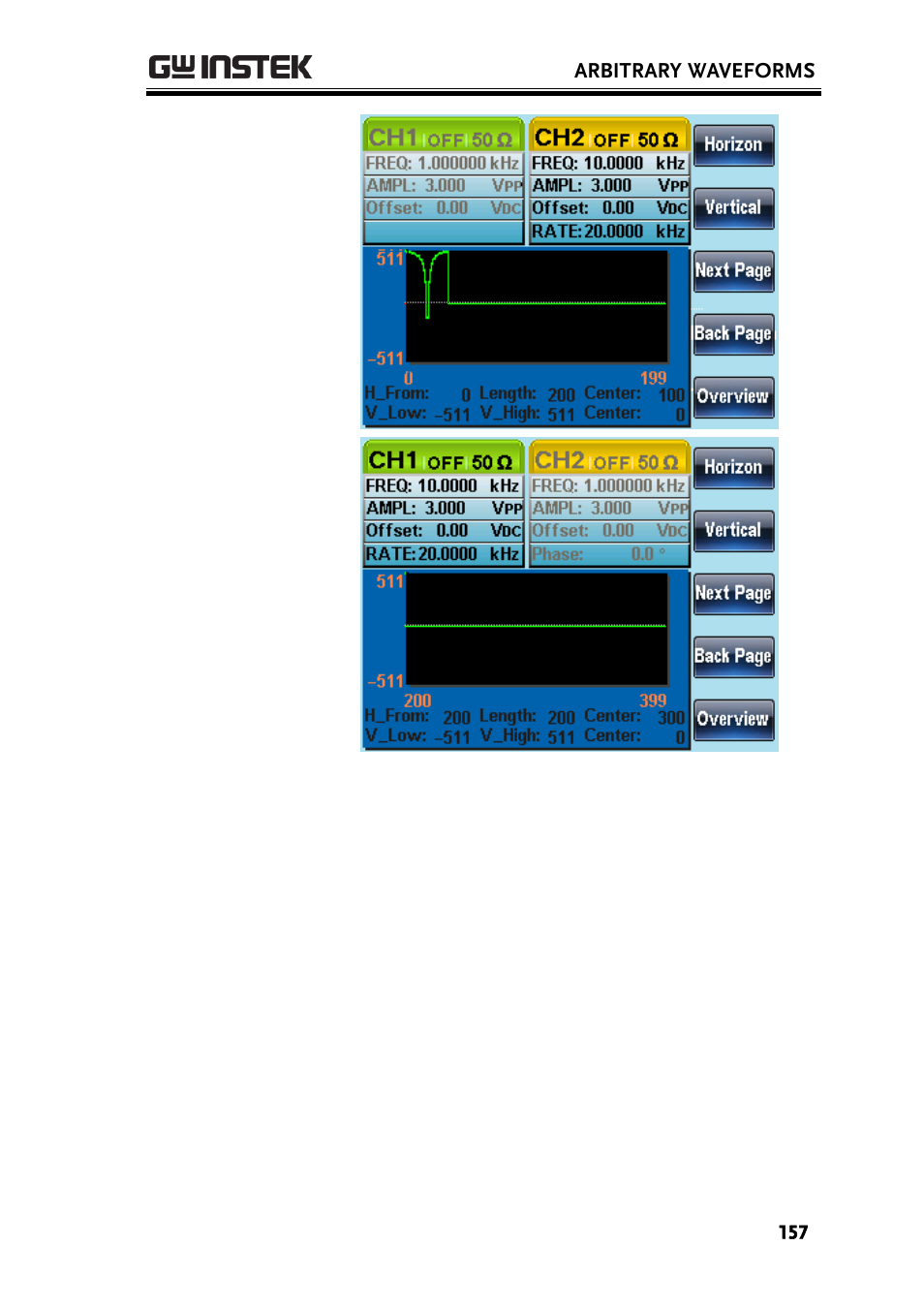 GW Instek AFG-2225 User Manual User Manual | Page 157 / 301