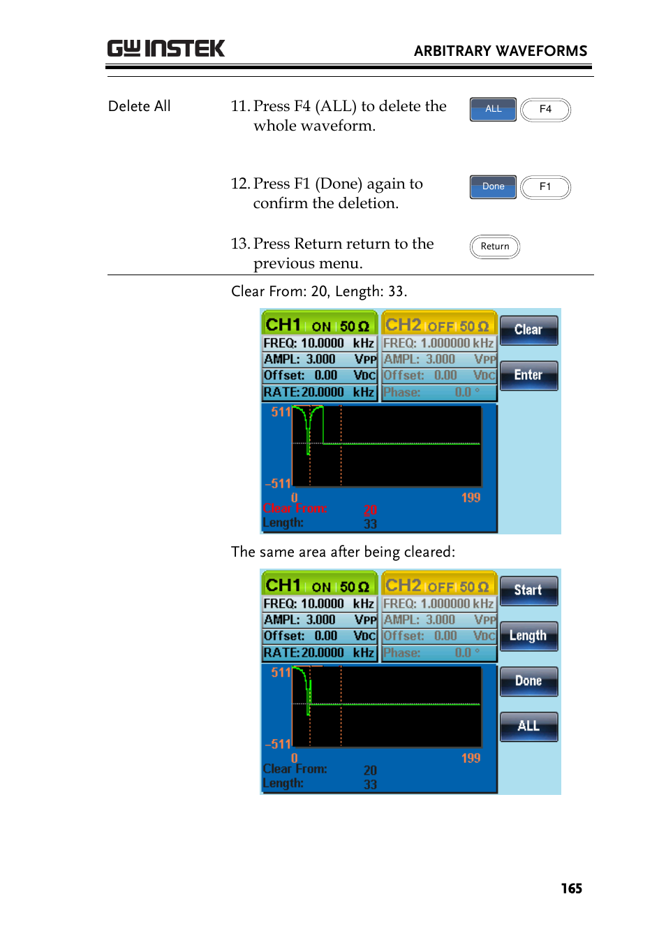 GW Instek AFG-2225 User Manual User Manual | Page 165 / 301