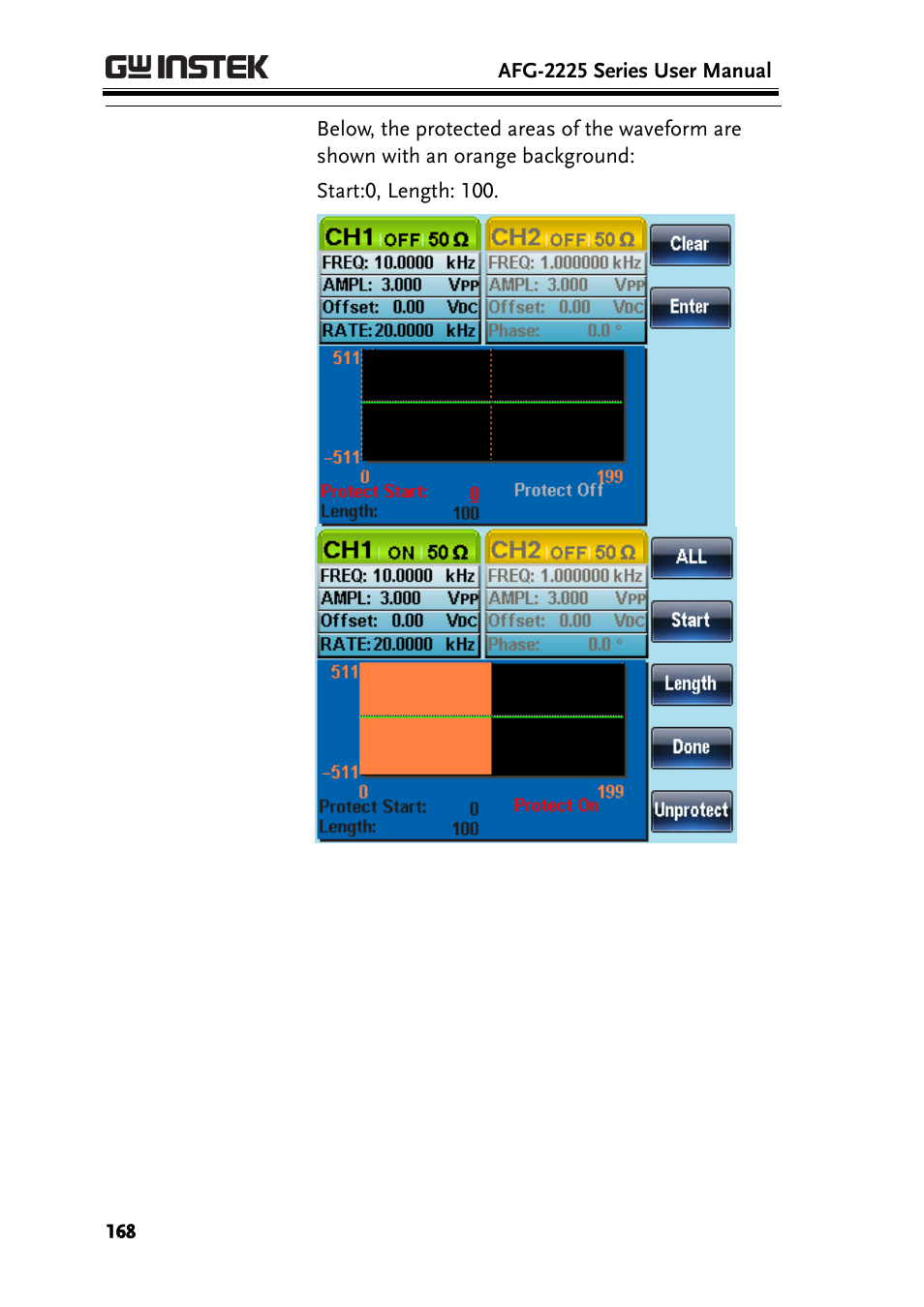 GW Instek AFG-2225 User Manual User Manual | Page 168 / 301