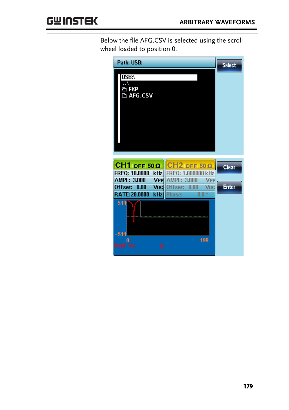 GW Instek AFG-2225 User Manual User Manual | Page 179 / 301