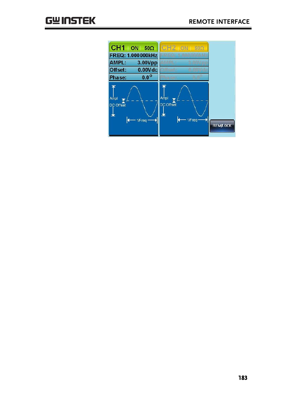 GW Instek AFG-2225 User Manual User Manual | Page 183 / 301