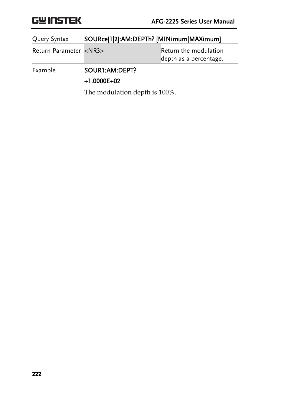GW Instek AFG-2225 User Manual User Manual | Page 222 / 301