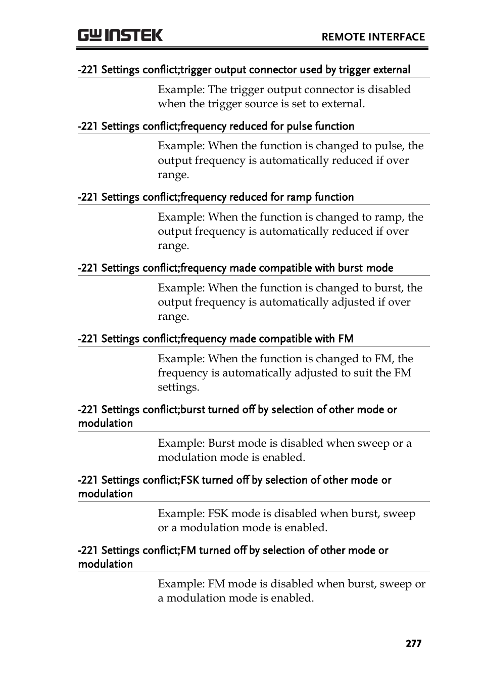 GW Instek AFG-2225 User Manual User Manual | Page 277 / 301