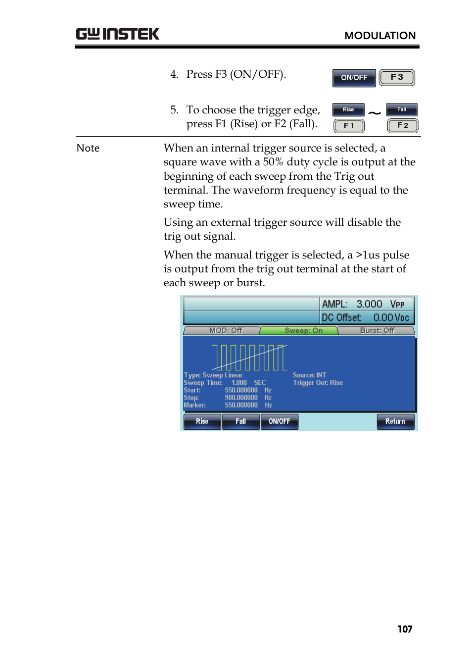 GW Instek AFG-3000 Series User Manual | Page 107 / 304