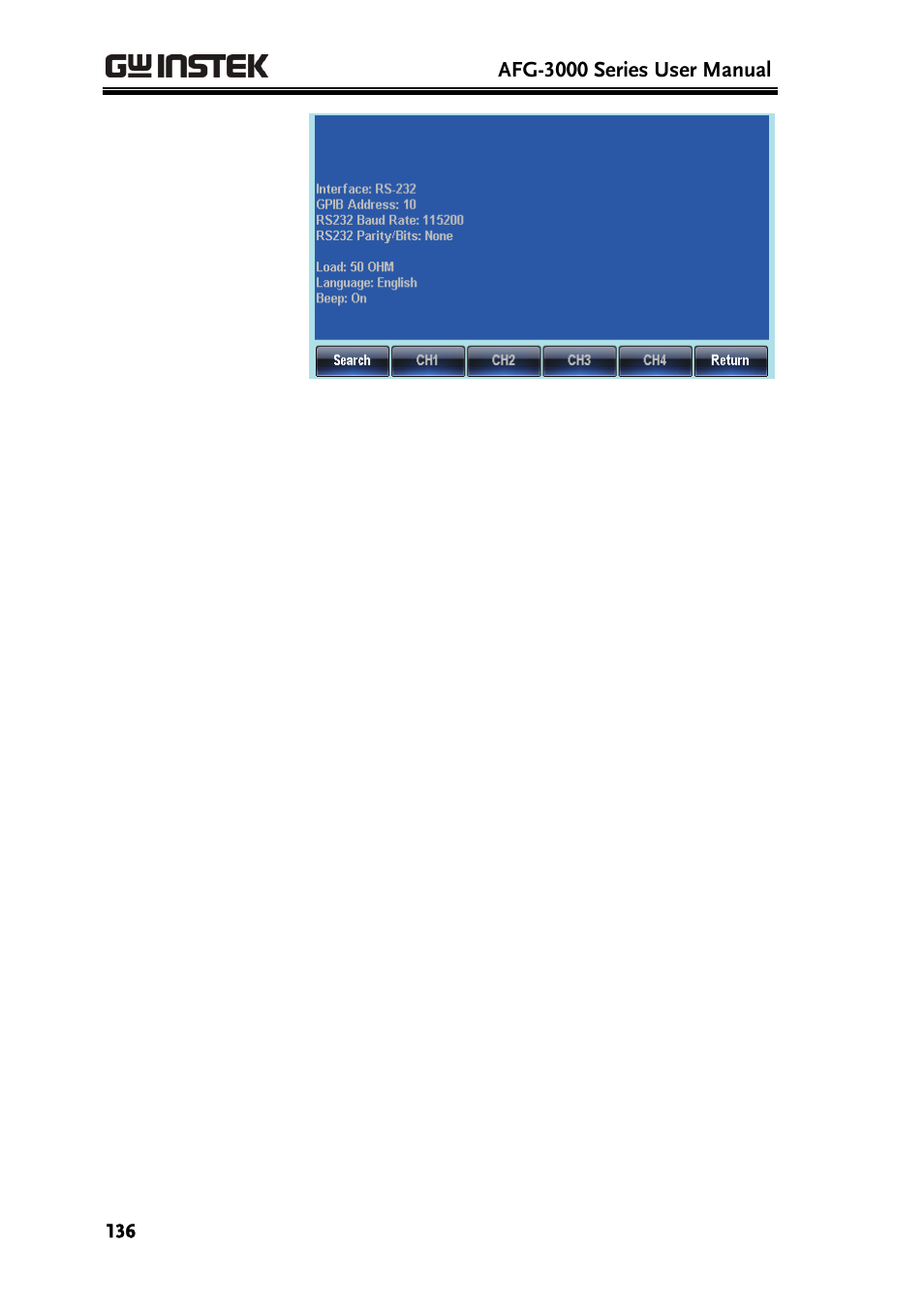 GW Instek AFG-3000 Series User Manual | Page 136 / 304