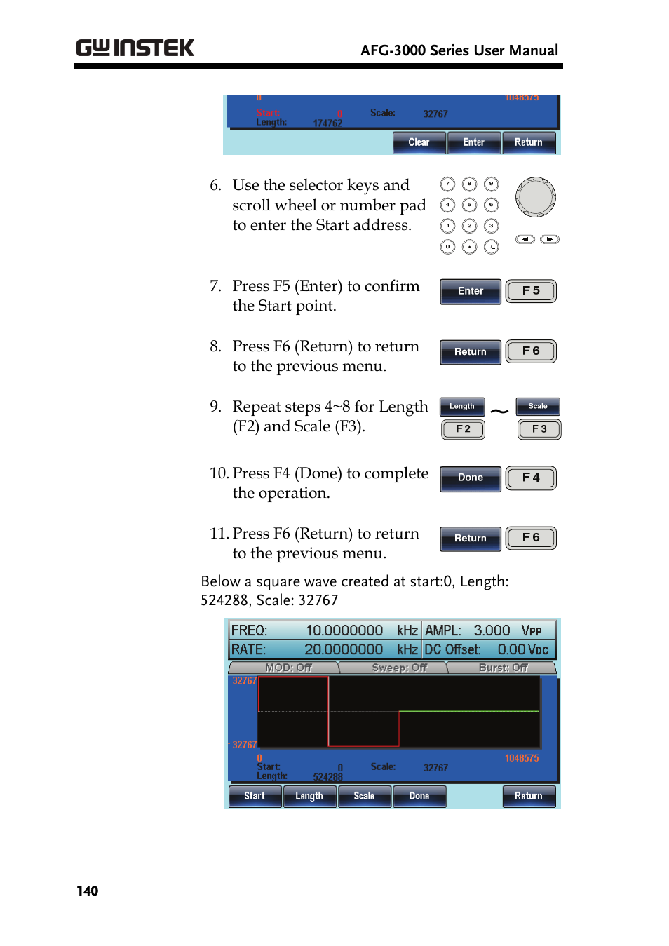 GW Instek AFG-3000 Series User Manual | Page 140 / 304