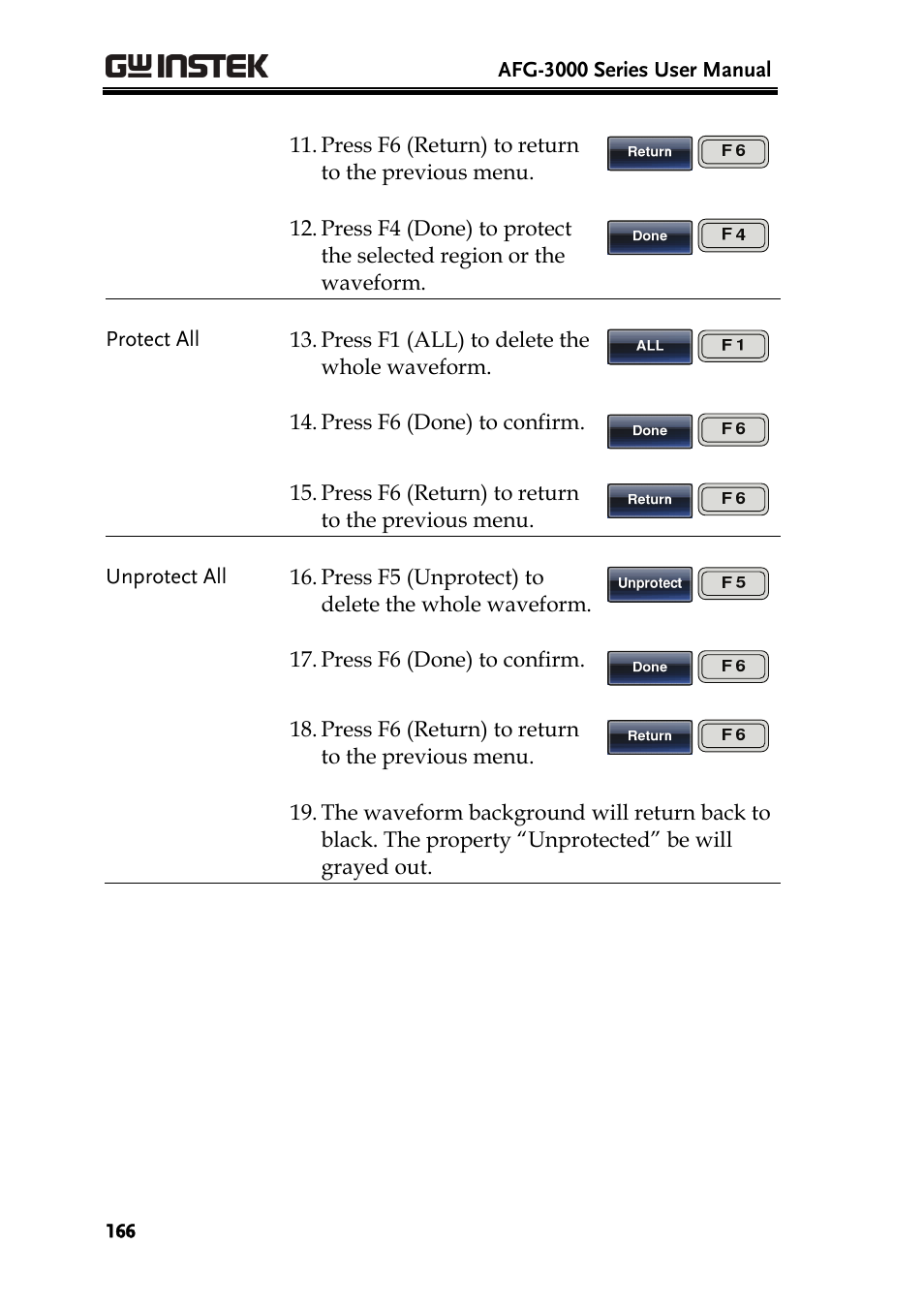 GW Instek AFG-3000 Series User Manual | Page 166 / 304